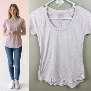 Calia by Carrie Underwood Pink Modal Blend Heathered Short Sleeve Tee Size S